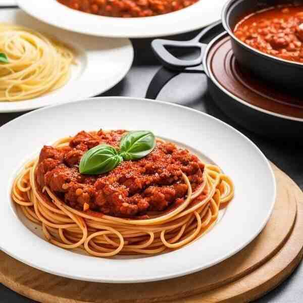 Макароны с соусом болоньезе